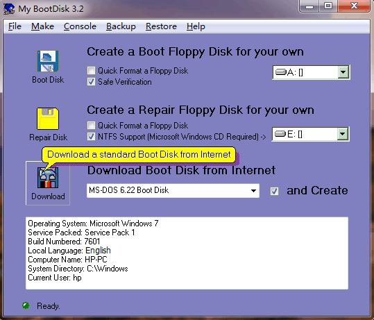 windows 95 floppy boot disk download